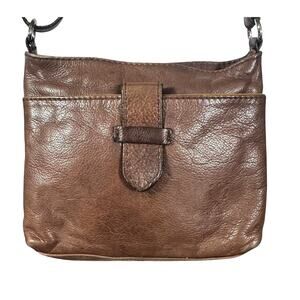 Firenze Borse in Pelle Brown Leather Crossbody Bag – Italian Made Vintage Style